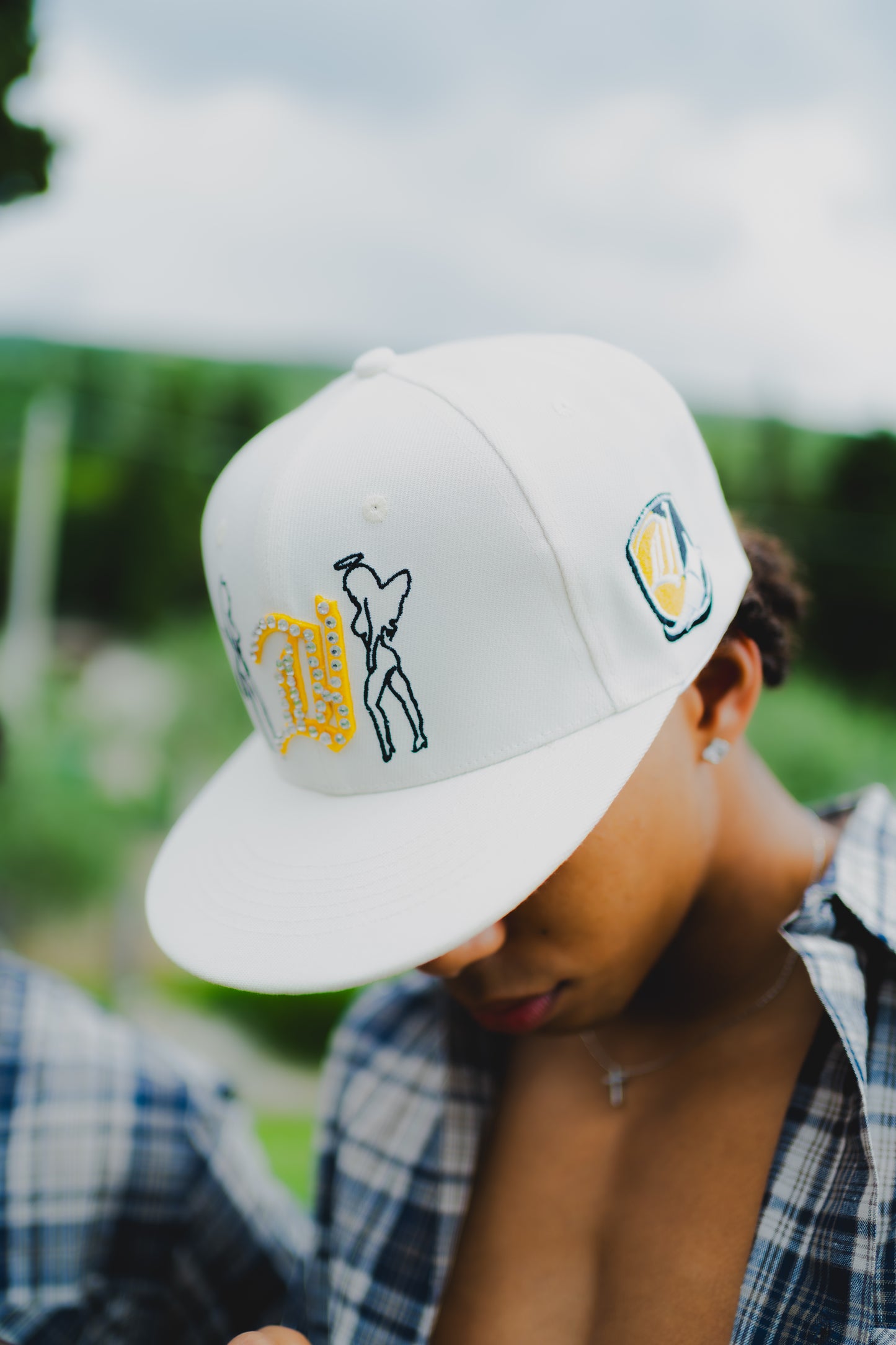 Dynasty Angel Devil Adjustable Hat Cream | Diamond