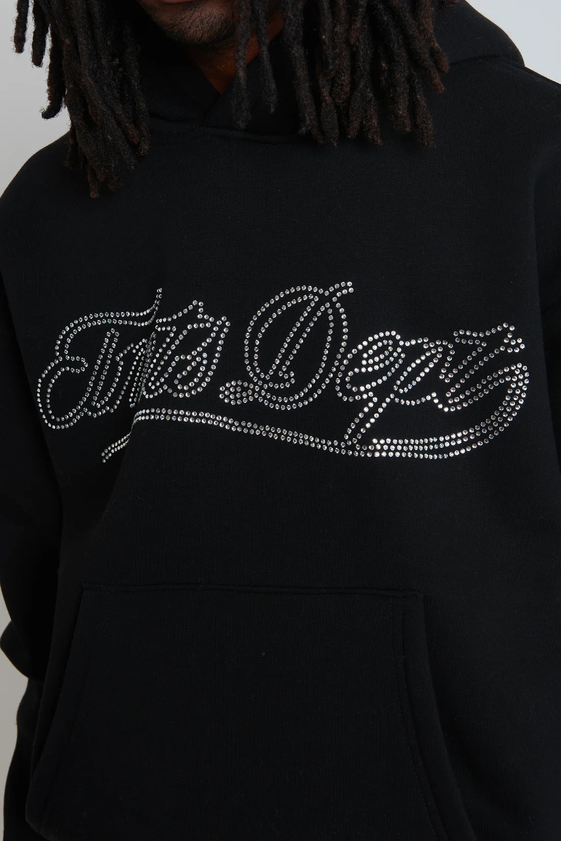 Hoodie Dept Strass Black