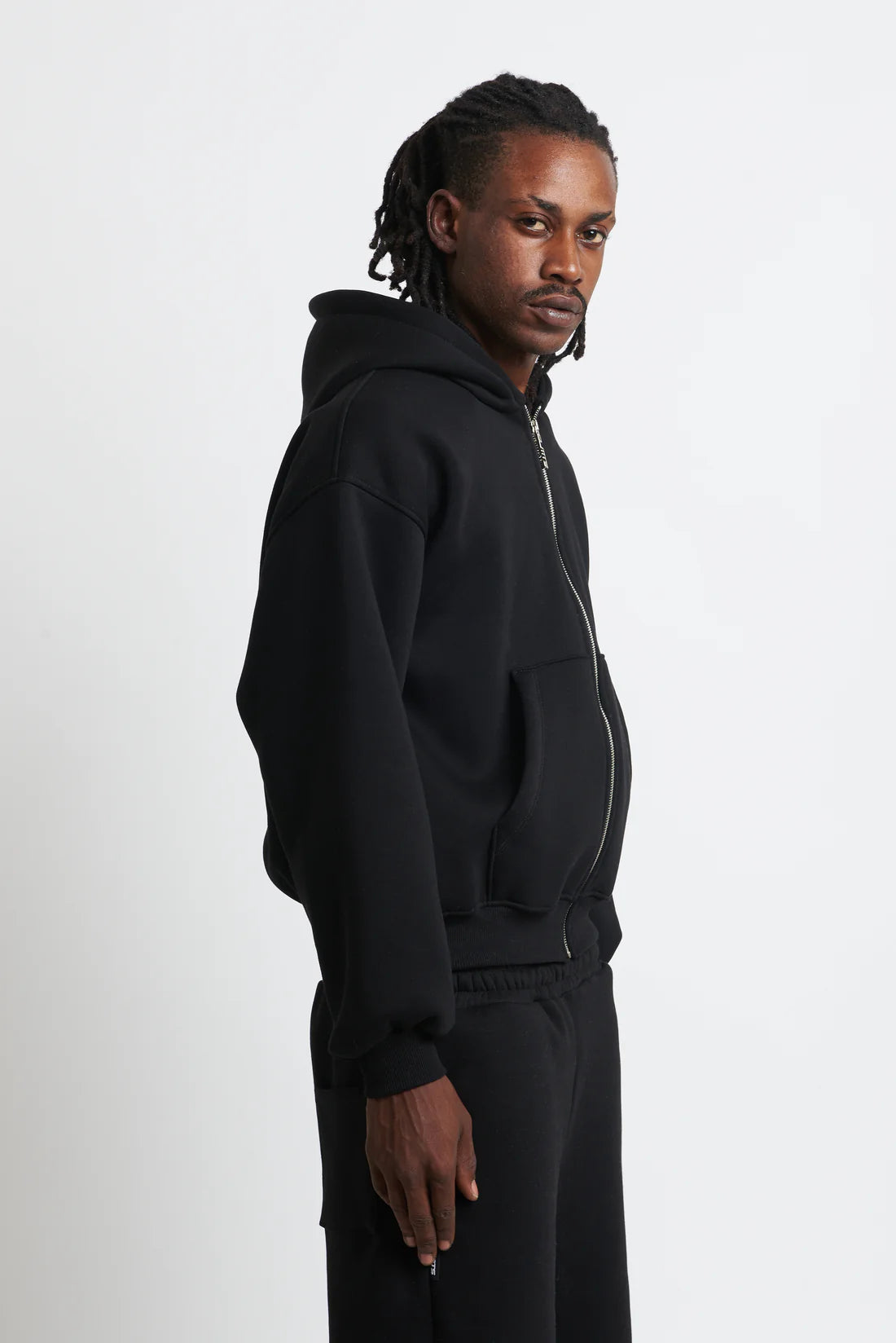 Zip Hoodie Black