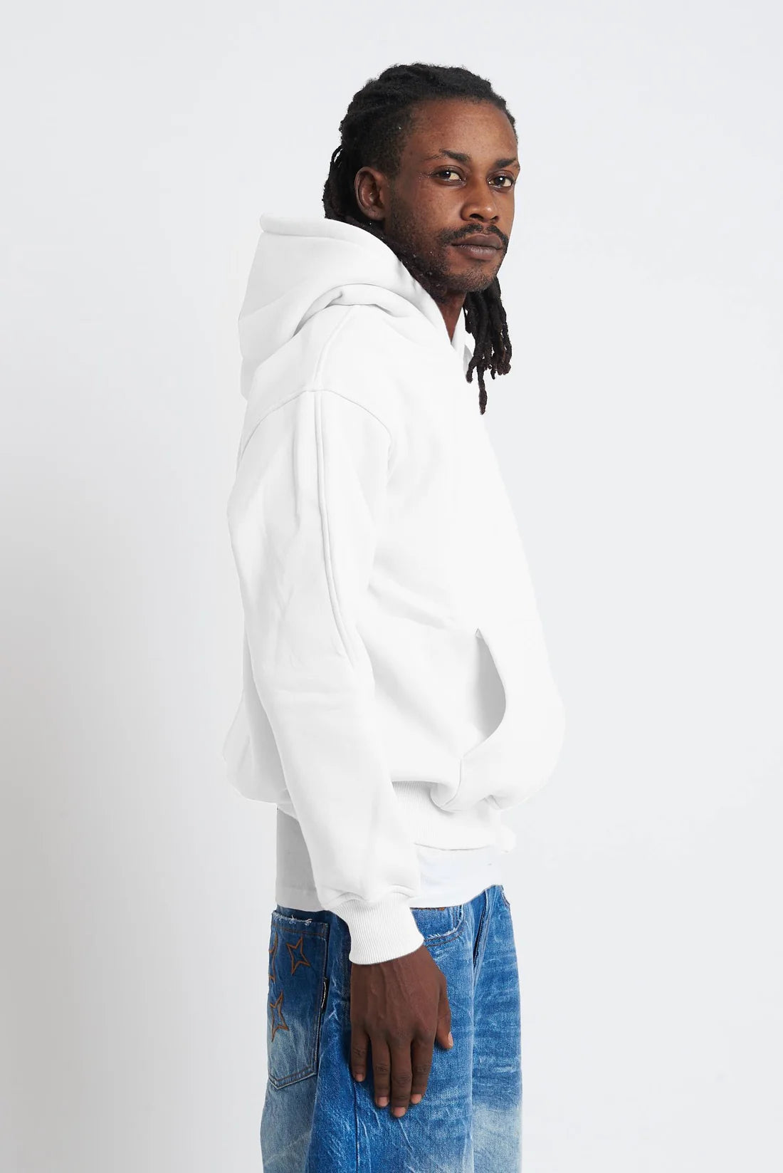 Hoodie Killer White & Blue