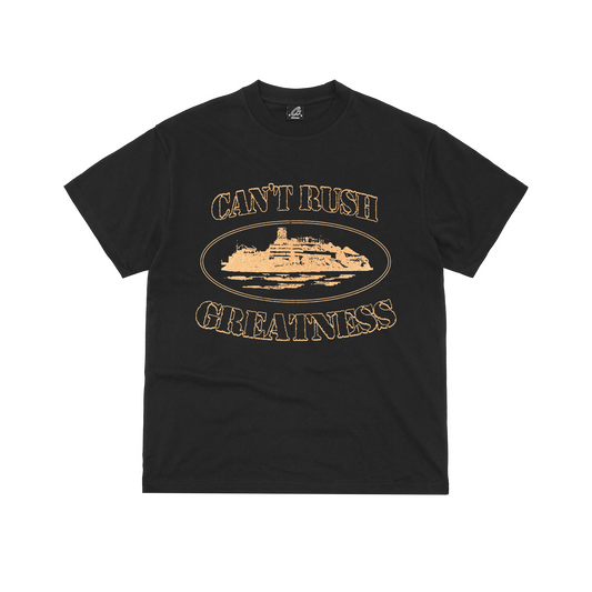 Corteiz x Central Cee Can't Rush Greatness Tee Black