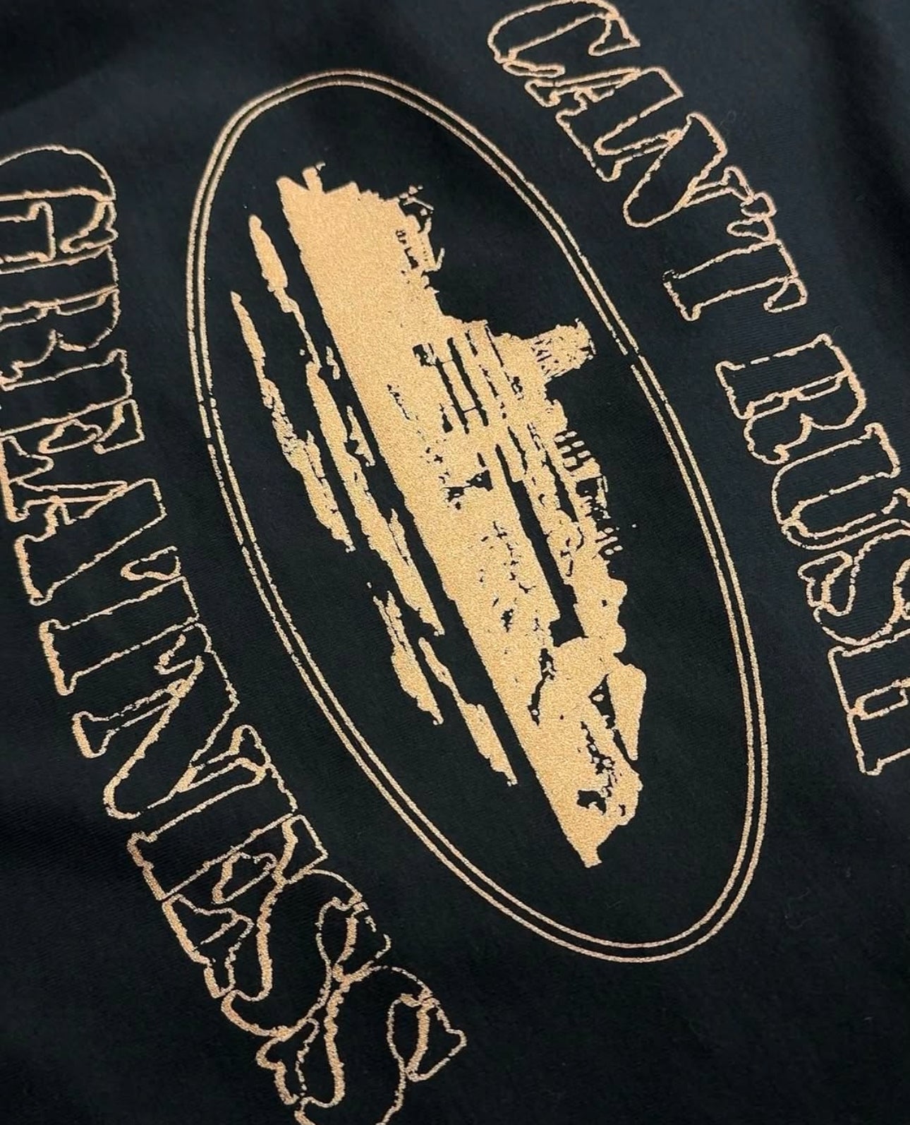Corteiz x Central Cee Can't Rush Greatness Tee Black