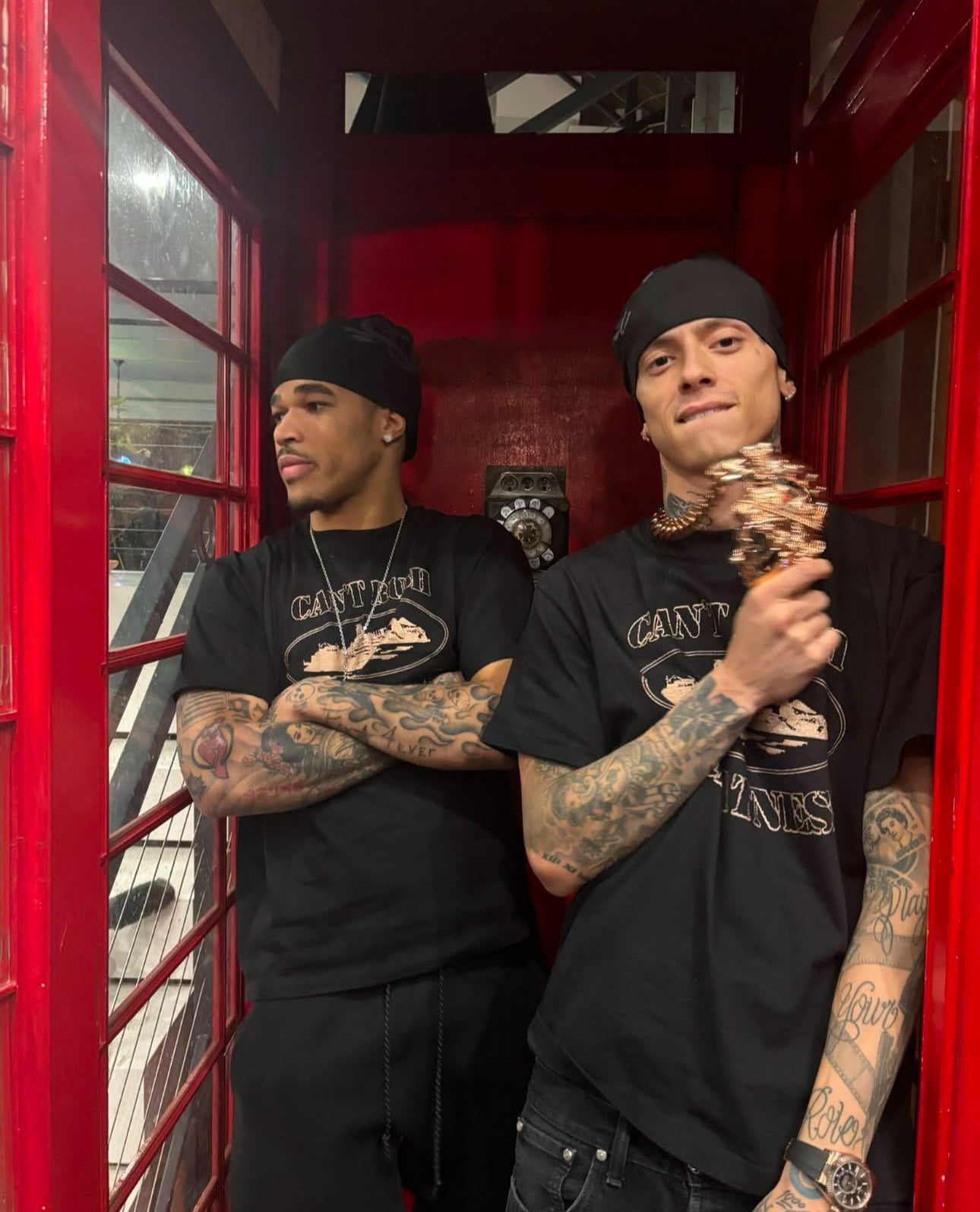 Corteiz x Central Cee Can't Rush Greatness Tee Black