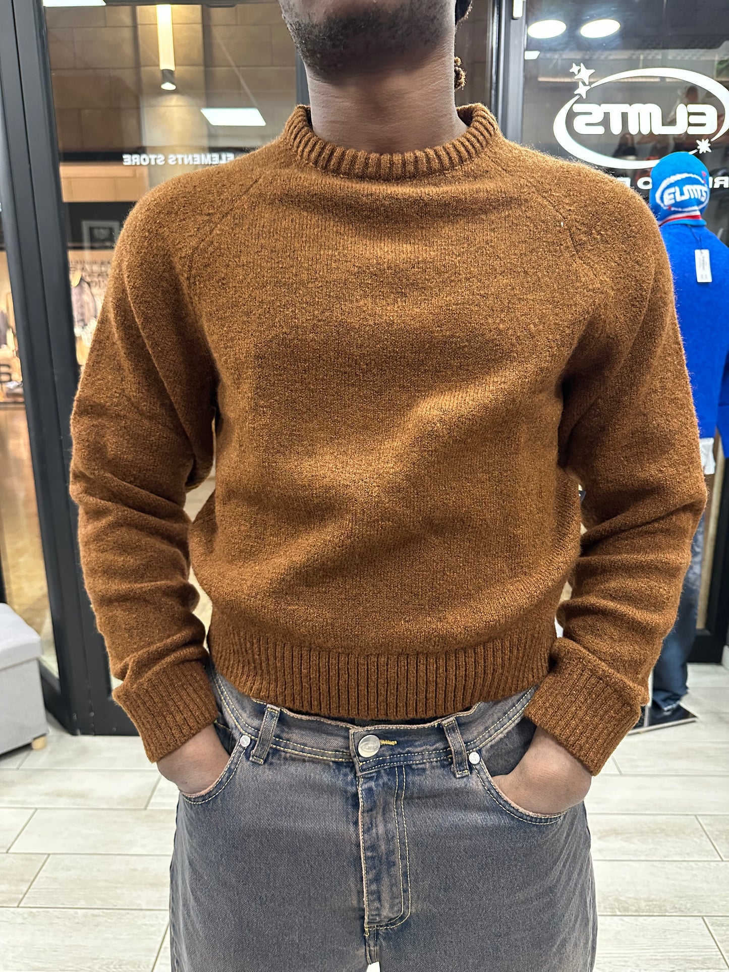 Sweater Crop Tabacco