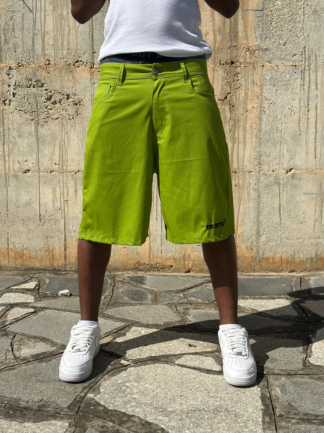 Jorts Cotton Embroidered Dark Acid
