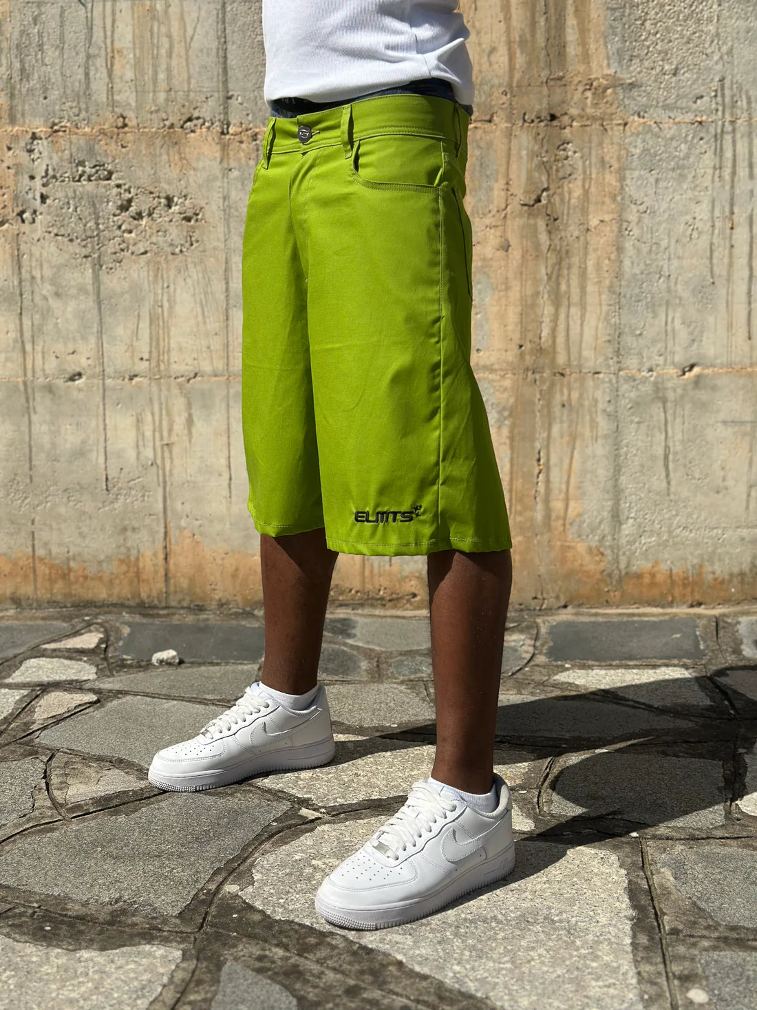 Jorts Cotton Embroidered Dark Acid