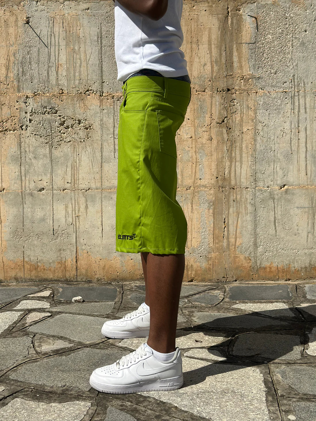 Jorts Cotton Embroidered Dark Acid