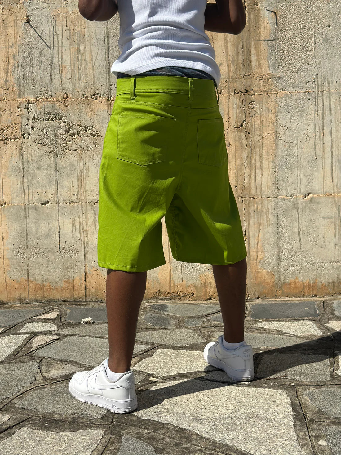 Jorts Cotton Embroidered Dark Acid