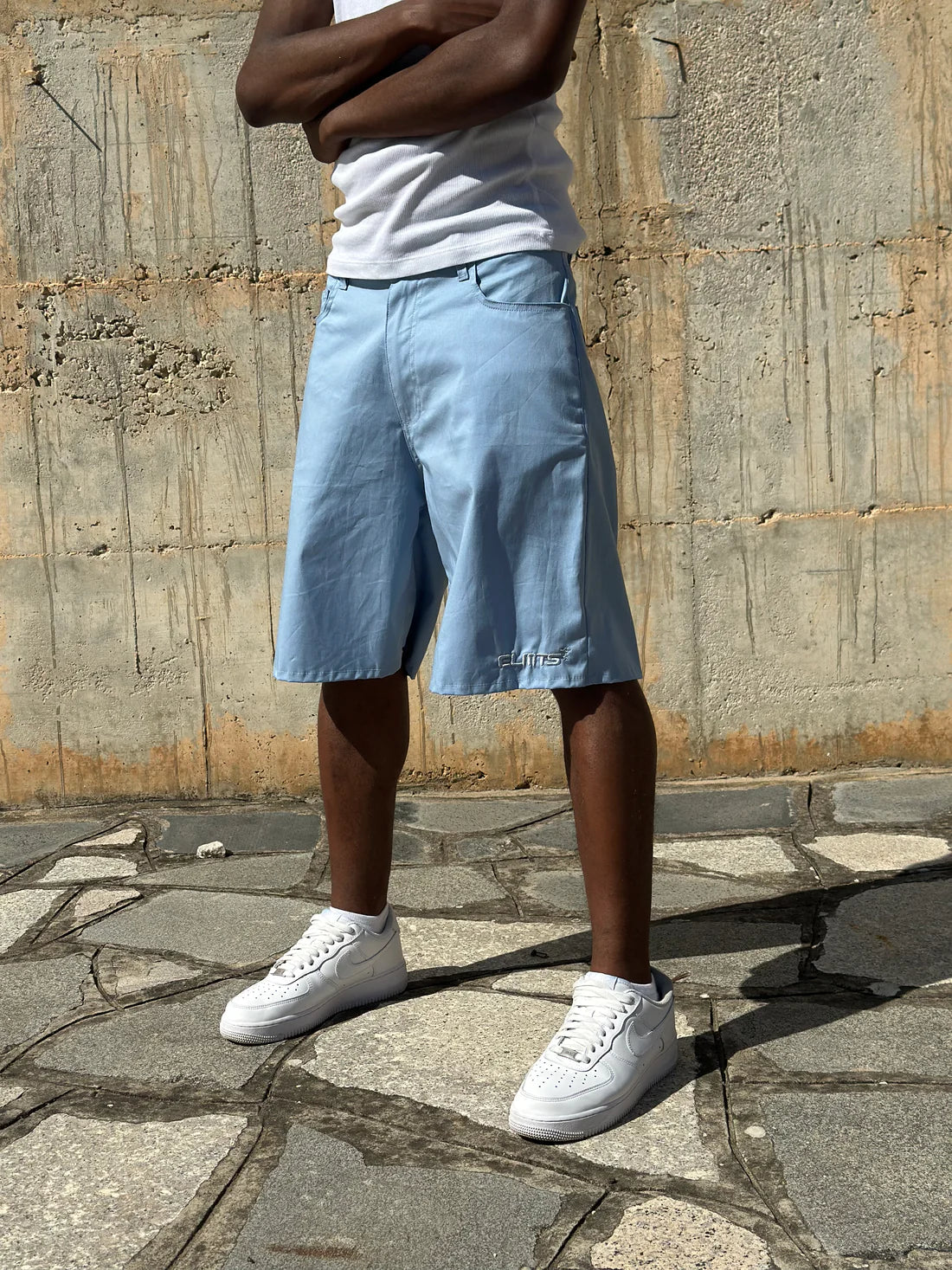 Jorts Cotton Embroidered Sky