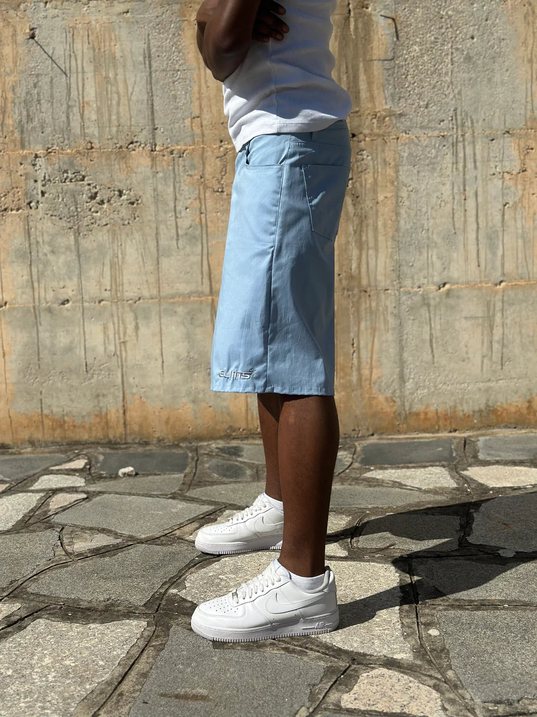 Jorts Cotton Embroidered Sky