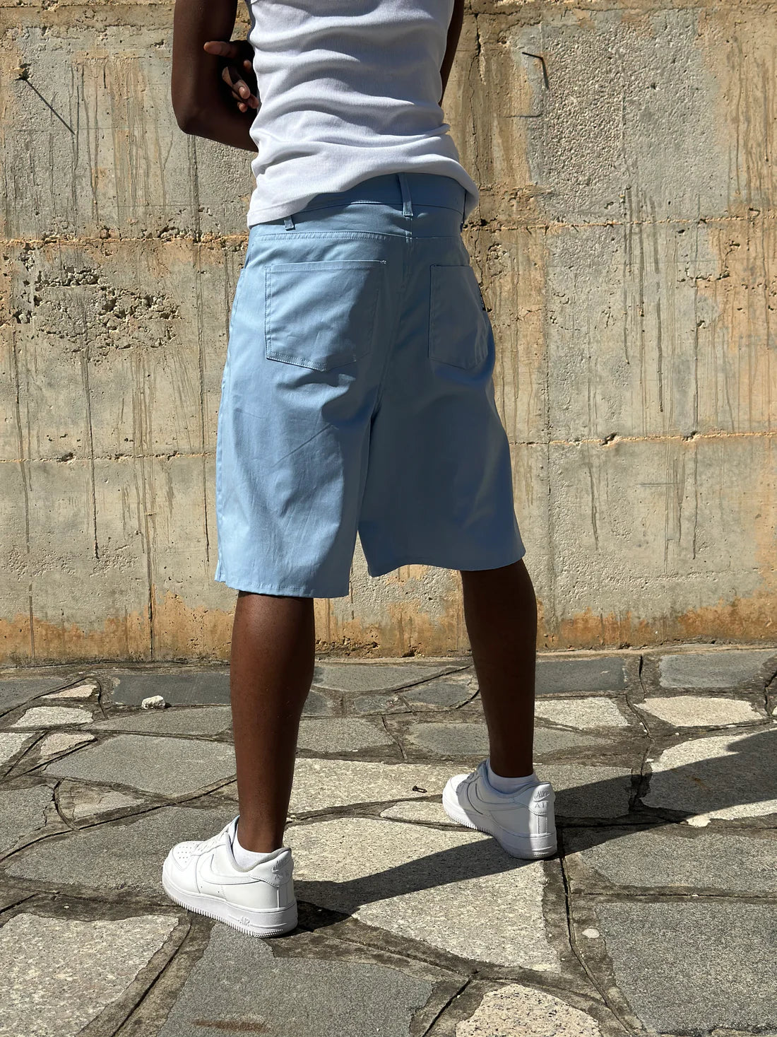 Jorts Cotton Embroidered Sky