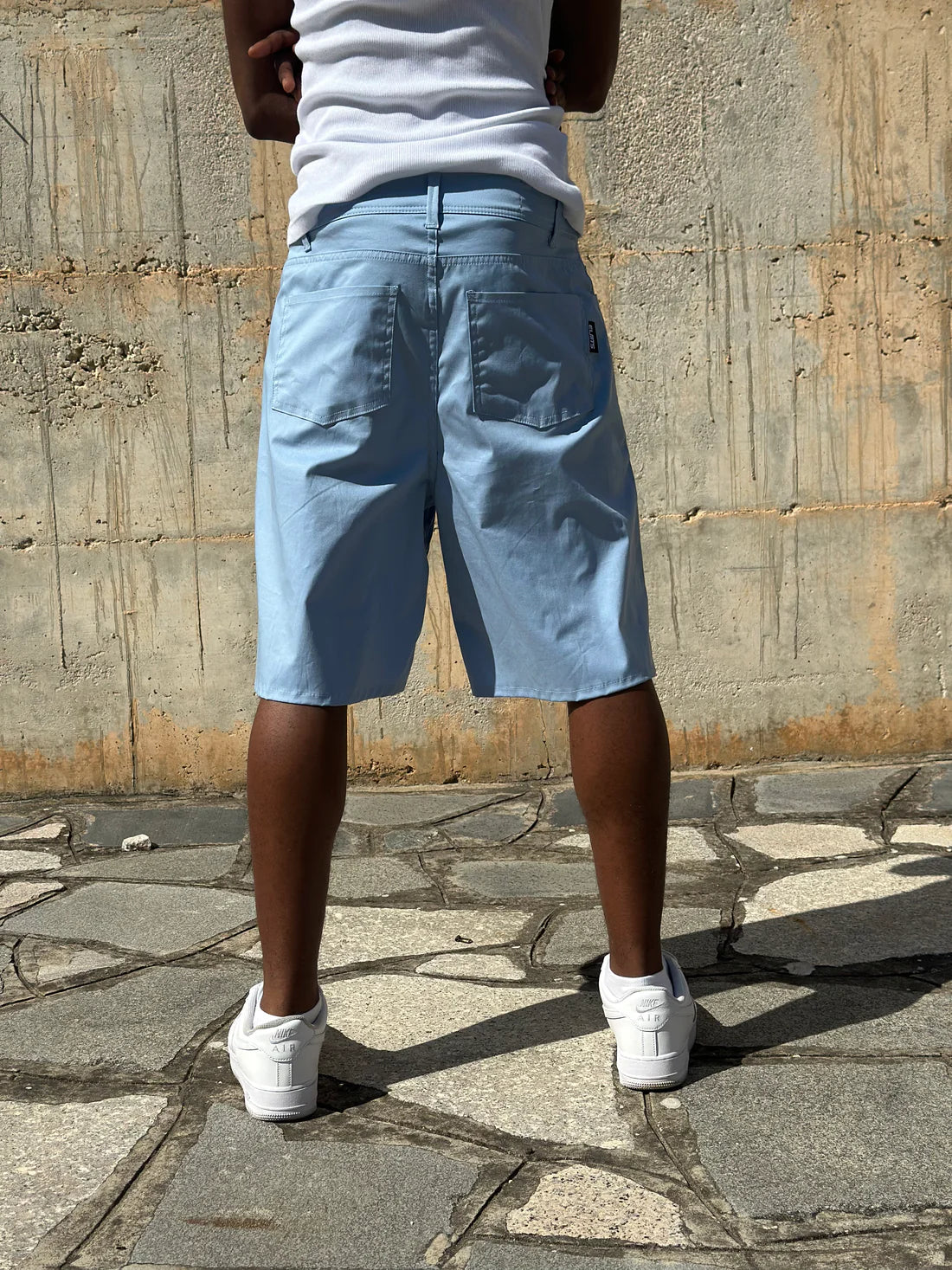 Jorts Cotton Embroidered Sky