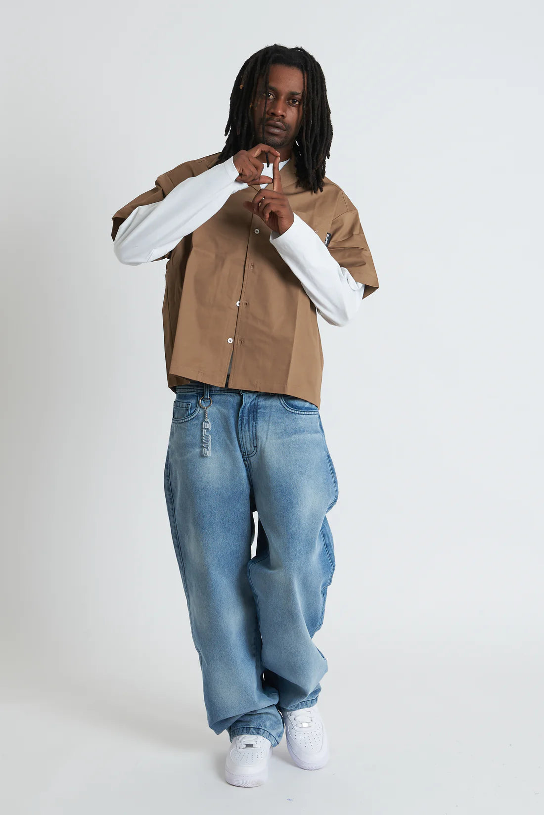 Jacket embroidered Camel