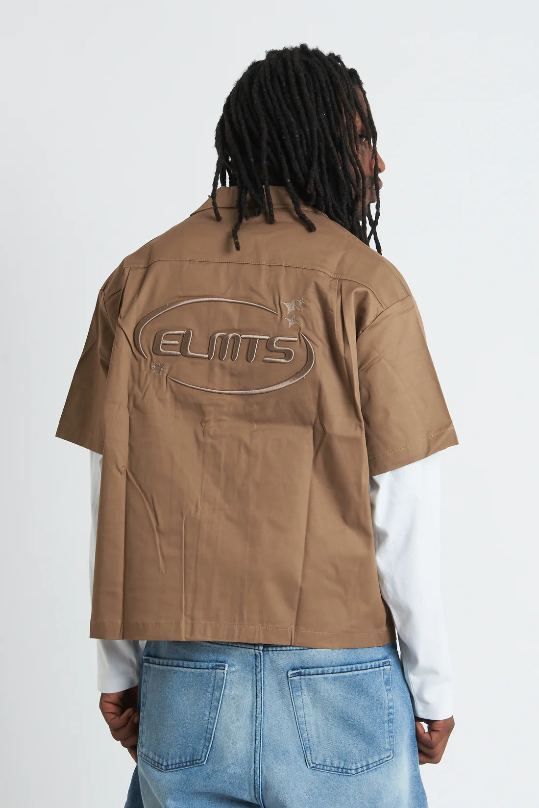 Jacket embroidered Camel