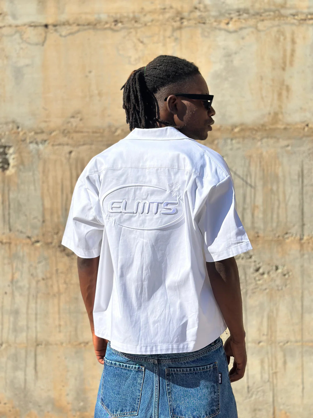 Jacket embroidered White