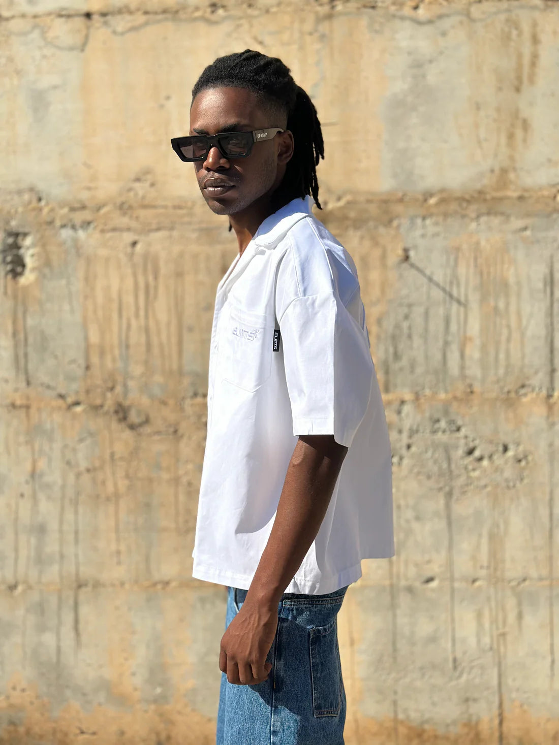 Jacket embroidered White