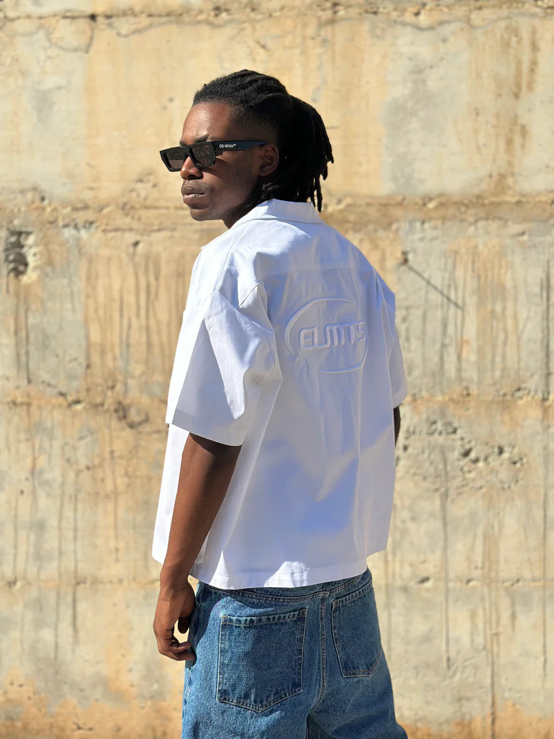 Jacket embroidered White