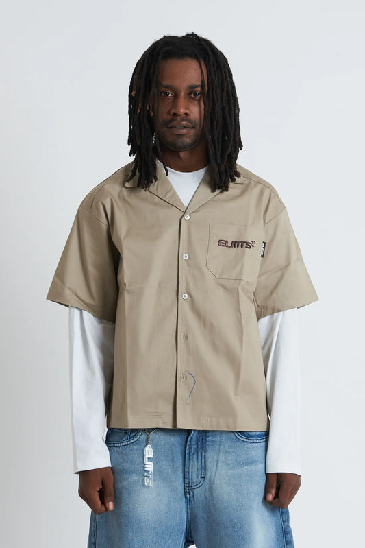 Jacket embroidered Sand