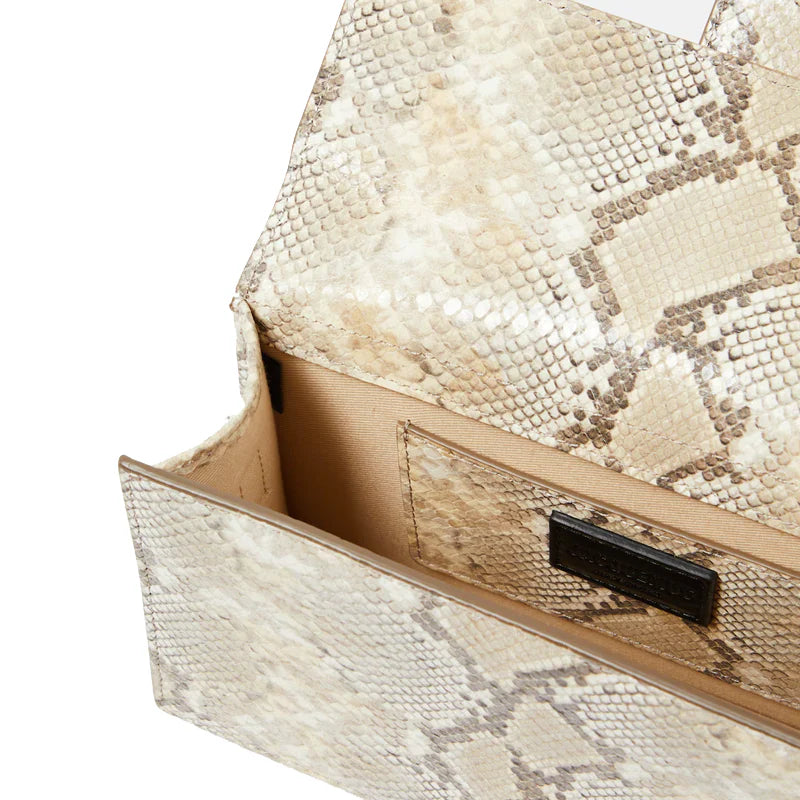 Jacquemus Grand Bambino Beige Python
