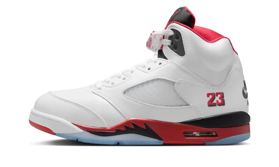Jordan 5 Retro Fire Red Black Tongue (2025)