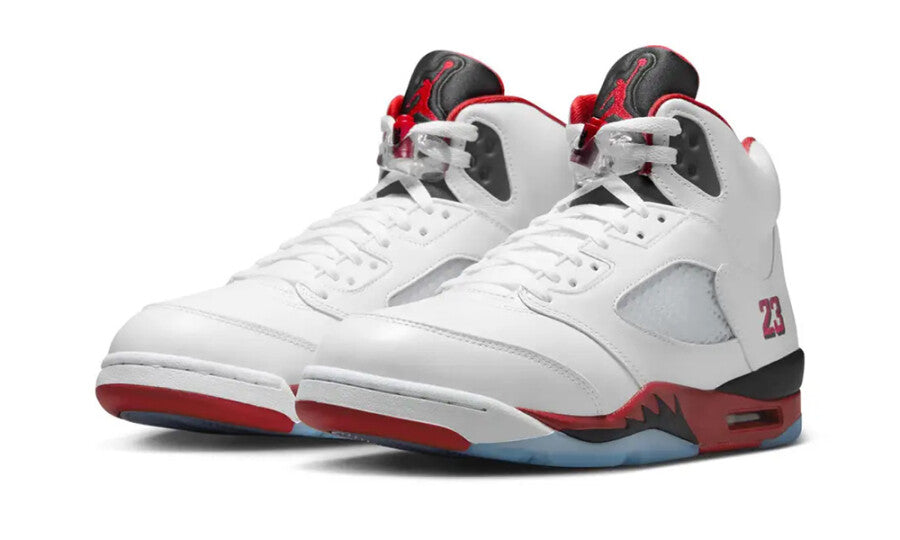 Jordan 5 Retro Fire Red Black Tongue (2025)