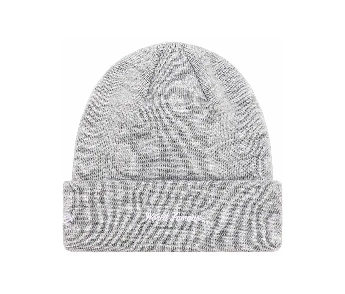 Supreme New Era Box Logo Beanie Heather Grey