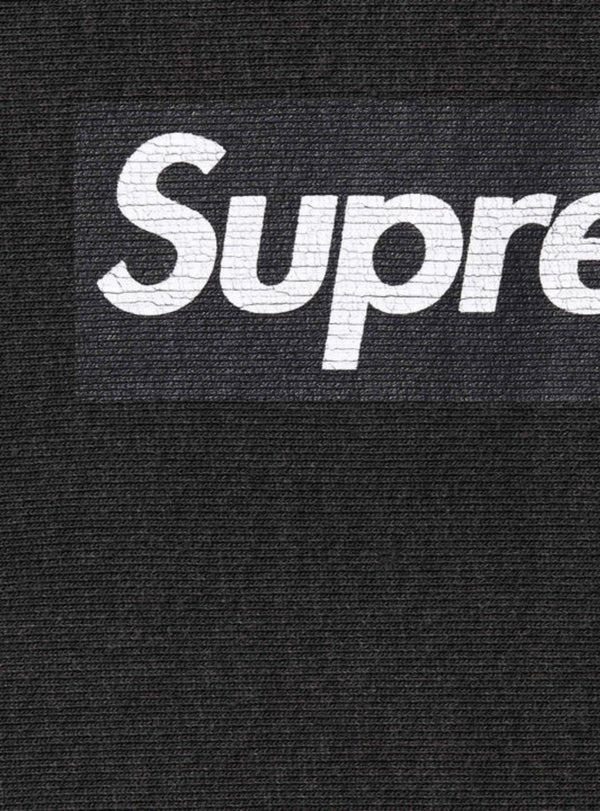 Supreme Washed Box Logo Crewneck Black