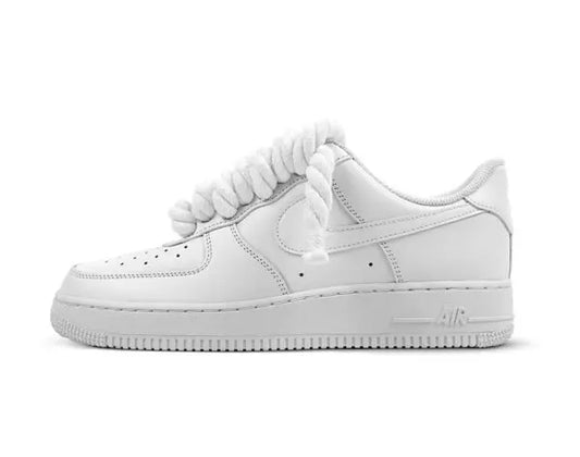 Nike Air Force 1 Rope Laces Custom White