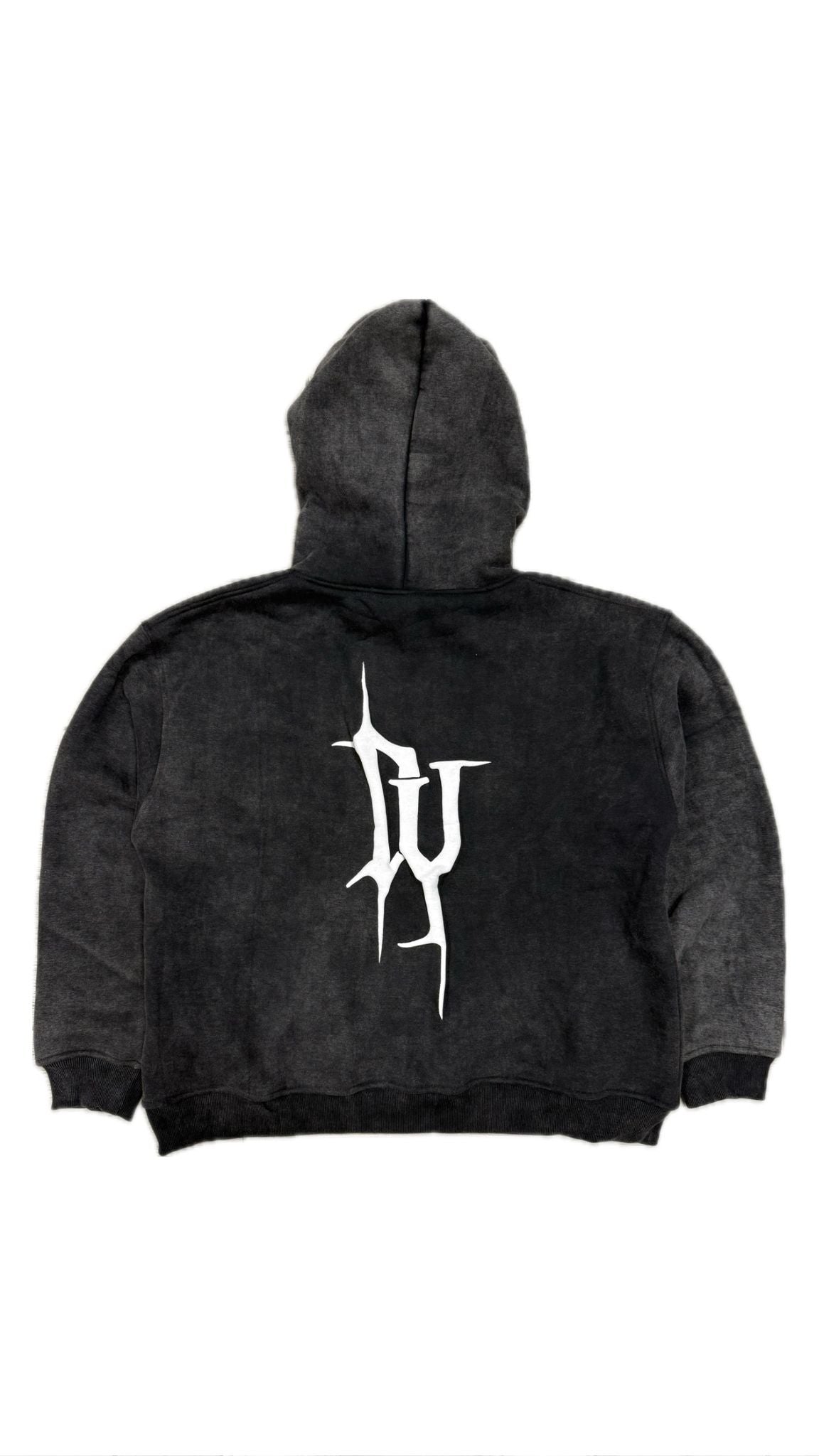 Dynasty Dirty Dye Hoodie Washed Black