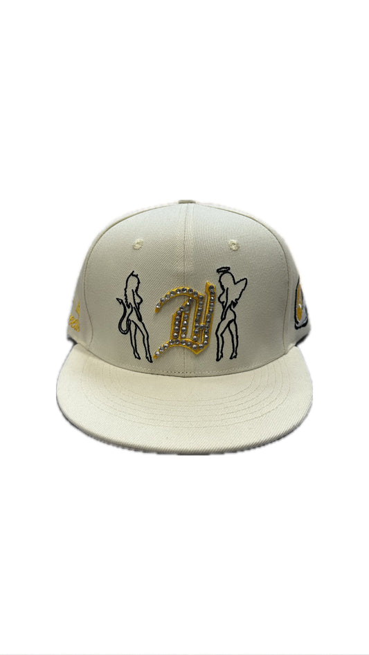 Dynasty Angel Devil Adjustable Hat Cream | Diamond