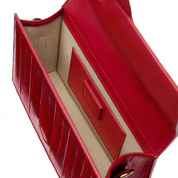 Jacquemus Grand Bambino Dark Red Stripe