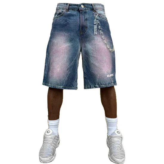 Jorts Denim Baggy Magenta