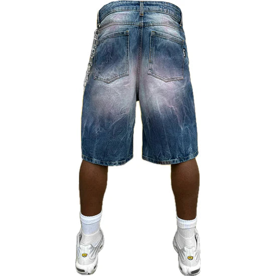 Jorts Denim Baggy Magenta