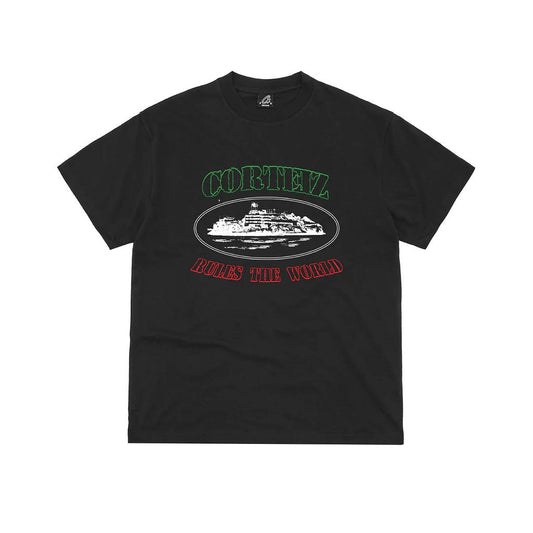 Corteiz OG Alcatraz Italia Tee Black