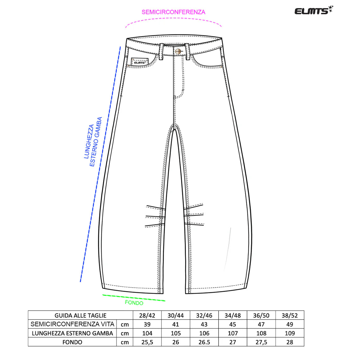 Denim Baggy Clear