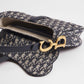 Borsa a tracolla Saddle Jacquard Dior Oblique blu