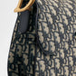 Borsa a tracolla Saddle Jacquard Dior Oblique blu