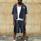 Completo Denim Factory Blue White