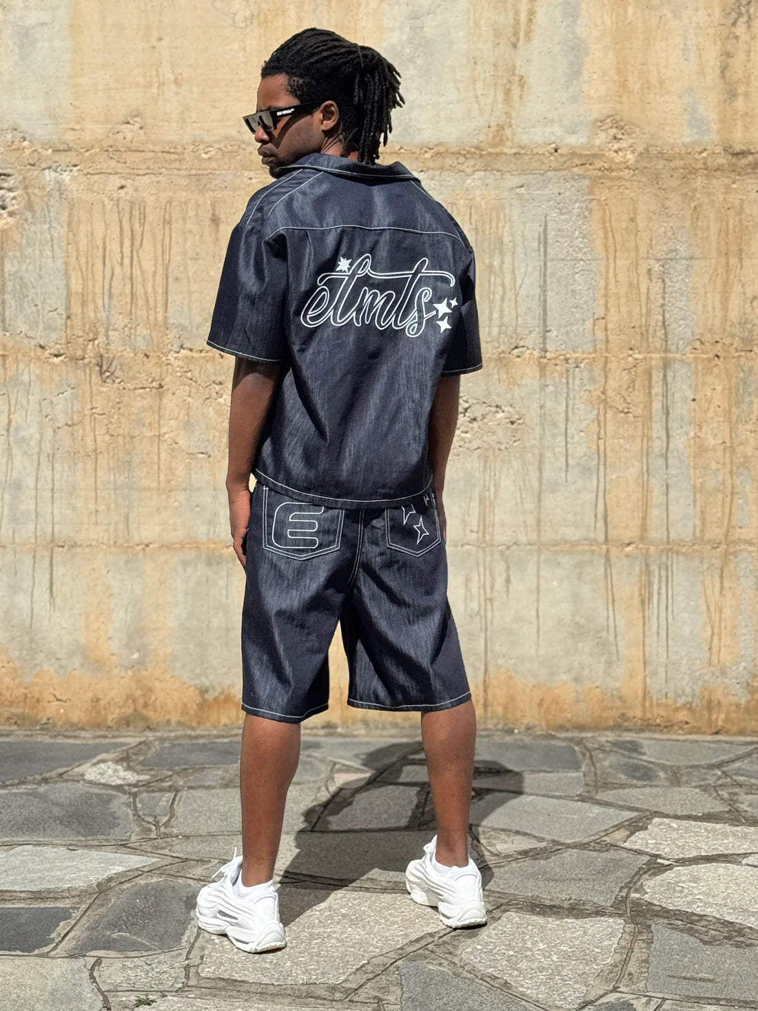 Completo Denim Factory Blue White