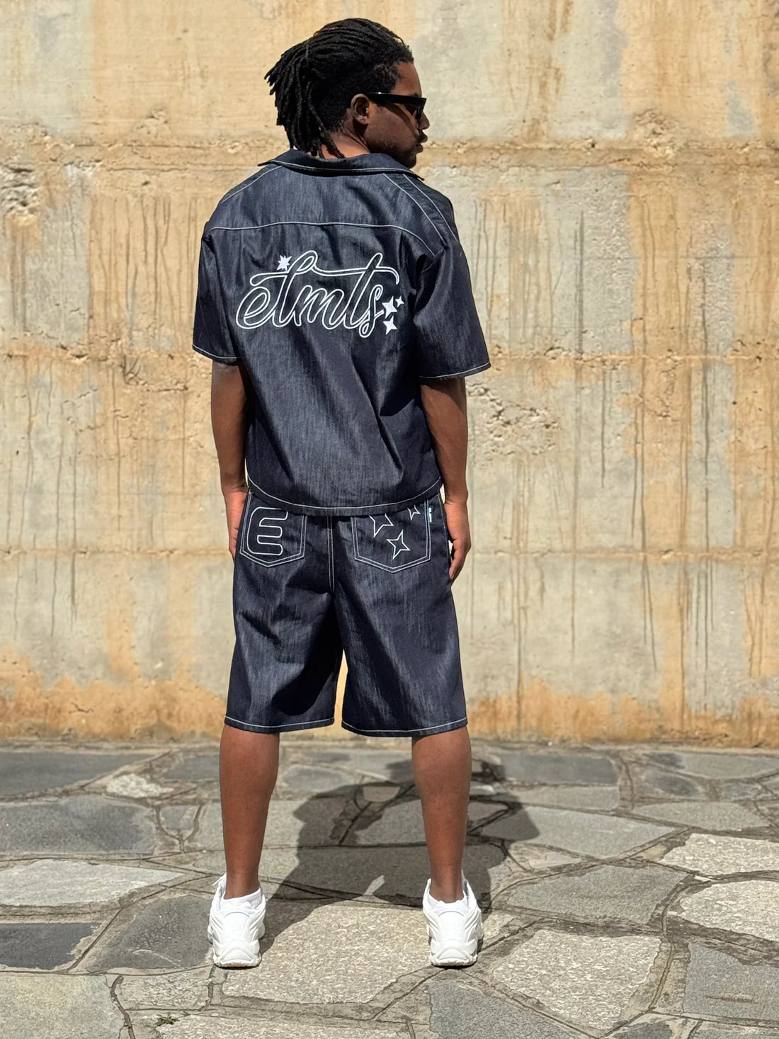 Completo Denim Factory Blue White