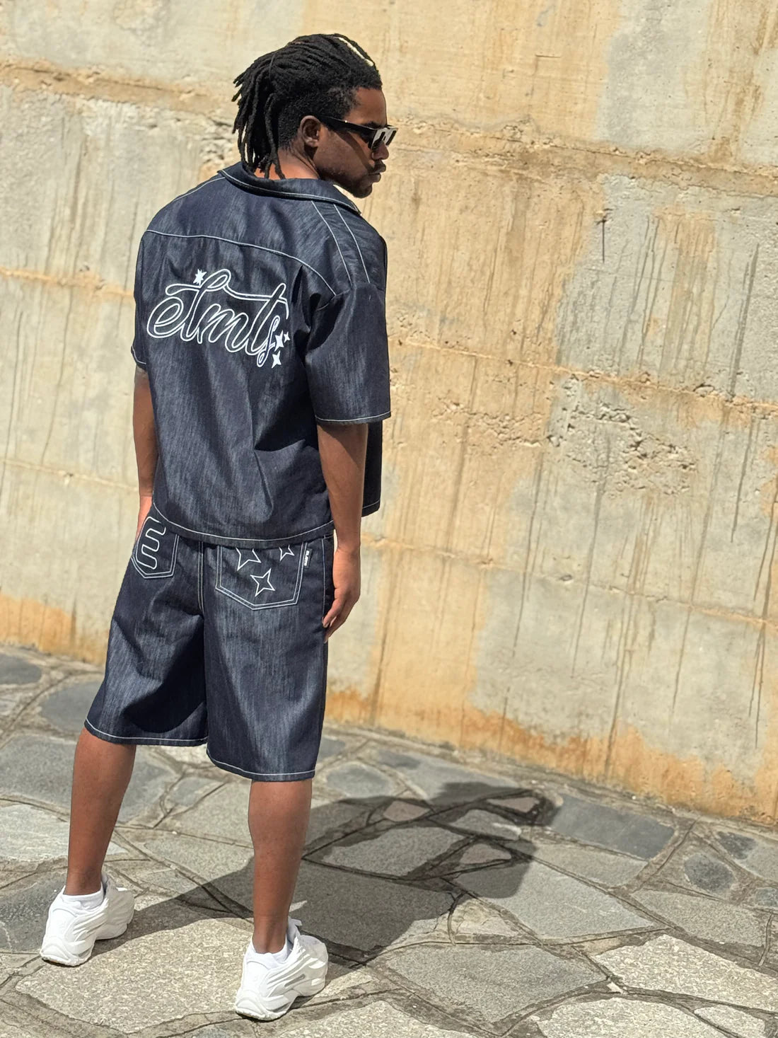 Completo Denim Factory Blue White