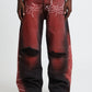 Denim Baggy Barbed Wire Black/Red