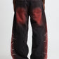 Denim Baggy Barbed Wire Black/Red