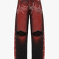 Denim Baggy Barbed Wire Black/Red