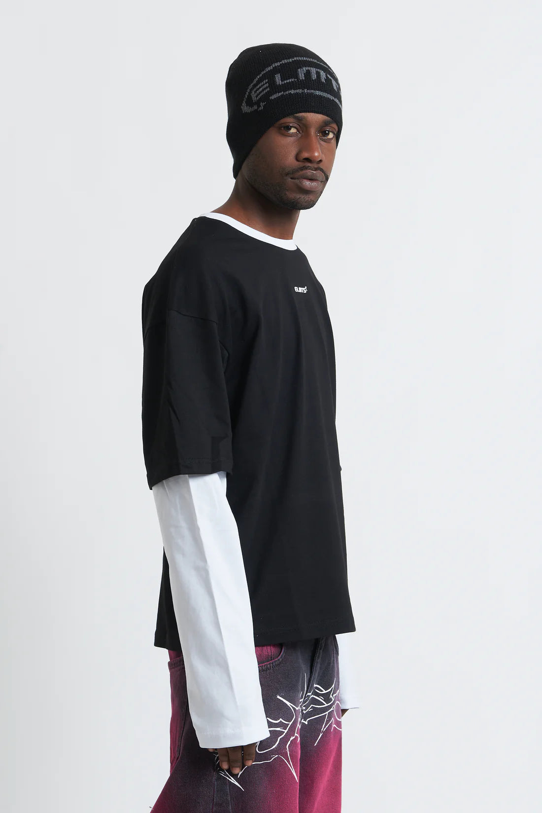 Double Longsleeve Jersey Black