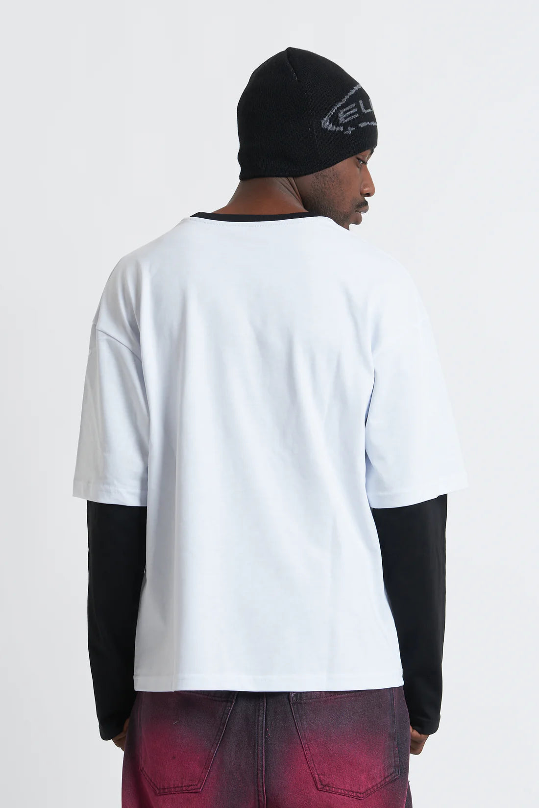 Double Longsleeve Jersey White