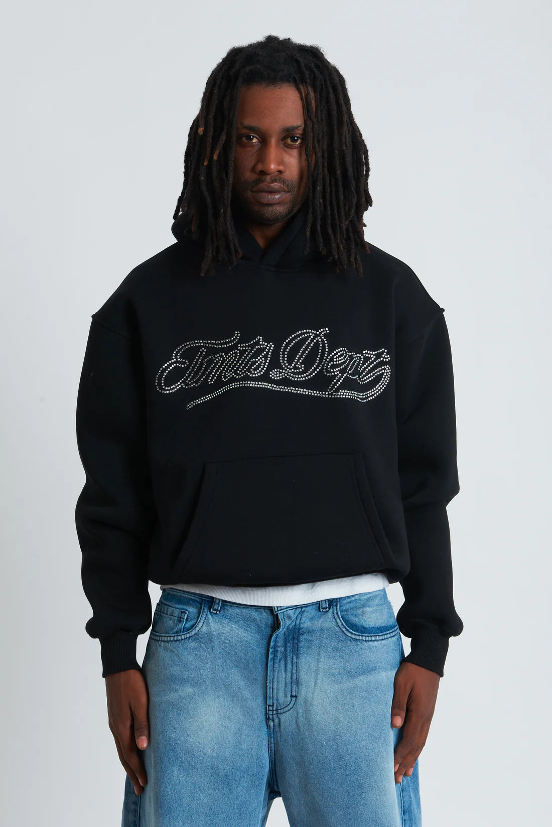 Hoodie Dept Strass Black