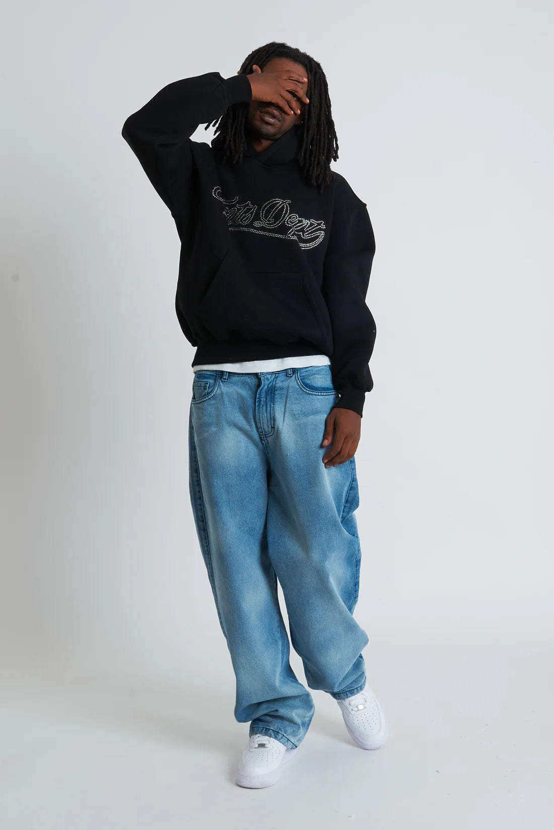 Hoodie Dept Strass Black