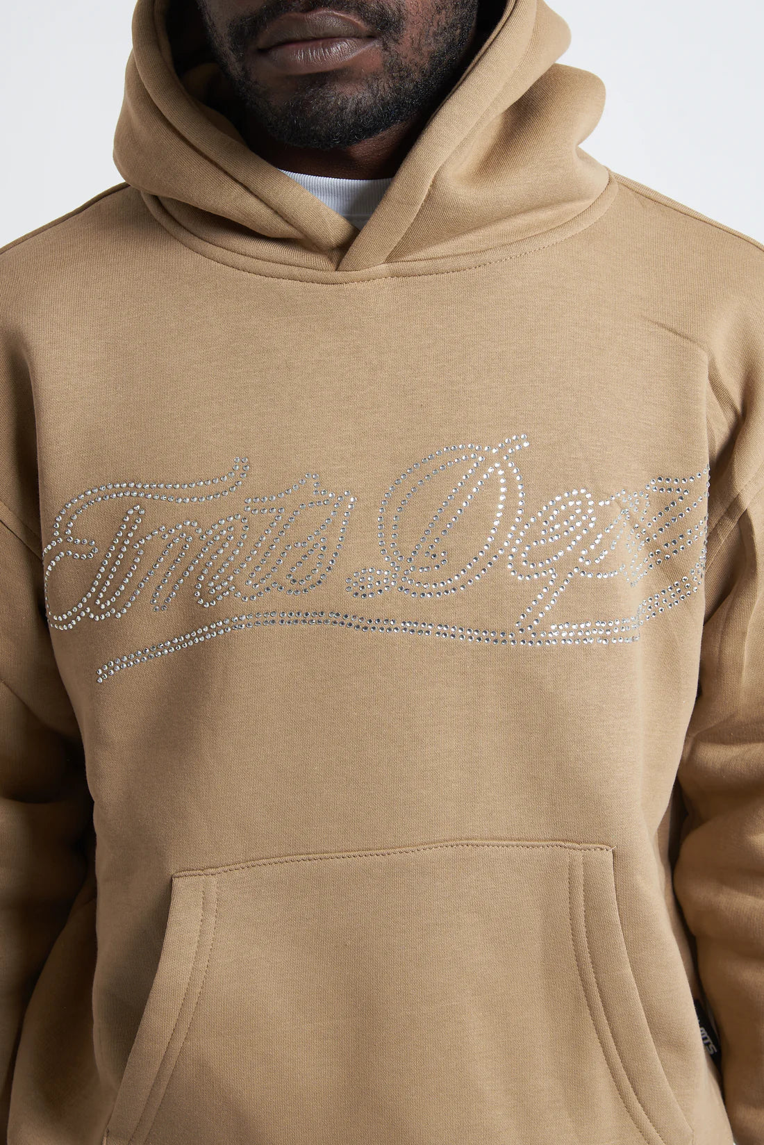 Hoodie Dept Strass Camel