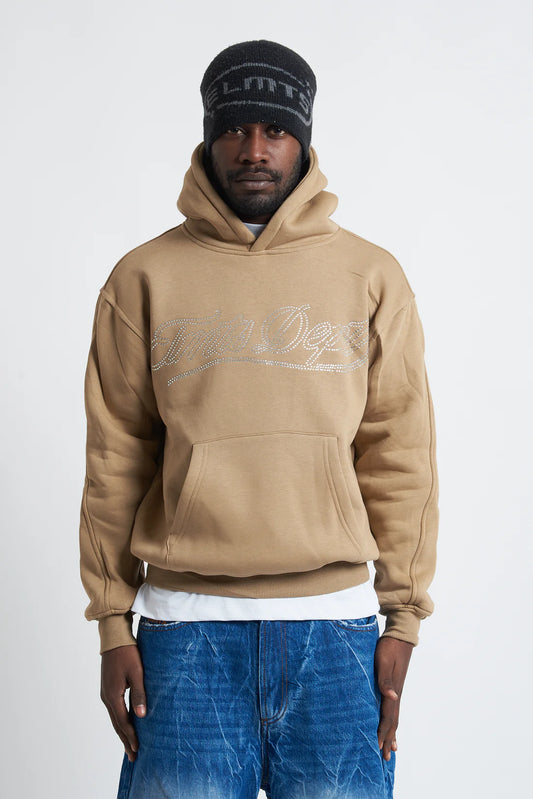 Hoodie Dept Strass Camel